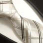 Preview: Extra lange Krawatte 165cm - Krawatte ivory braun Schottenmuster