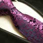 Preview: schwarz pinke Krawatte