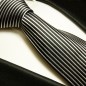 Preview: schwarz silberne krawatte