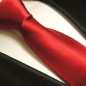 Preview: Weinrote Krawatte uni satin Seide