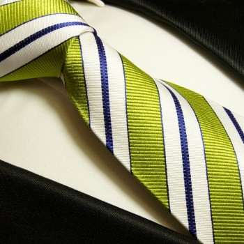 Grüne Krawatte 100% Seidenkrawatte ( extra lang 165cm ) 103