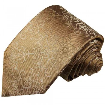 Krawatte gold barock Seidenkrawatte - Seide Krawatte mit Einstecktuch