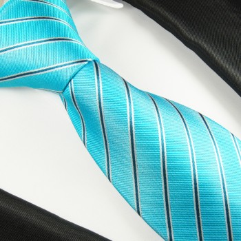 Türkise Krawatte 100% Seidenkrawatte ( XL 165cm ) 2099