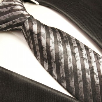 Braun graue Krawatte 100% Seidenkrawatte 396