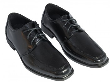 Kinderschuhe festlich schwarz Schnürschuhe Jungen Anzug Schuhe