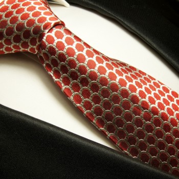 Rote Krawatte 100% Seidenkrawatte ( extra lang 165cm ) 300