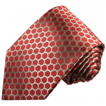 Rote Krawatte karierte Waben Muster Seide