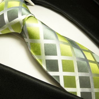 Krawatten überlänge grün kariert