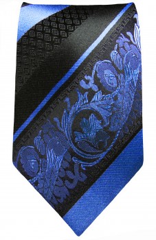 Krawatte blau barock