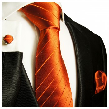 Extra lange Krawatte 165cm - Krawatte orange