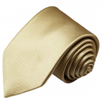 Krawatte gold braun uni