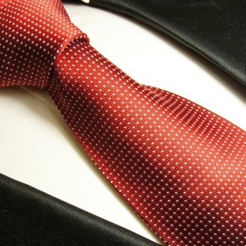 Rote Krawatte 100% Seidenkrawatte ( extra lang 165cm ) 933