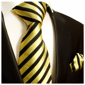 Krawatte gold schwarz 335