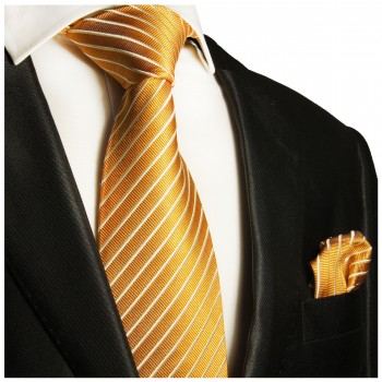 Krawatte gold gestreift 760