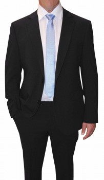 Mens suit black solid | dress suit for men black | stretch