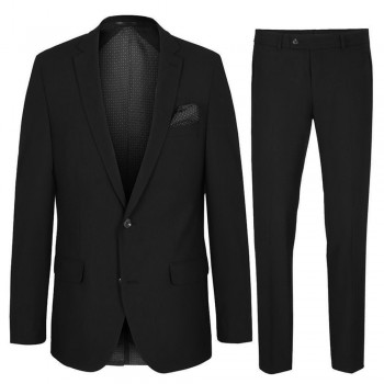 Schwarzer Anzug Herren modern | Stretch Anzug