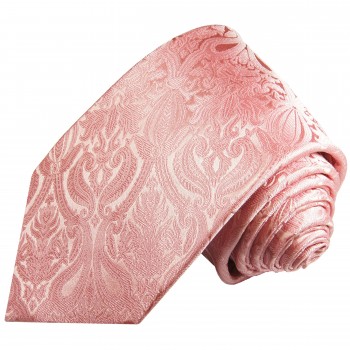 Krawatte rose pink paisley Seide