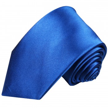 Krawatte blau satin einfarbig 905