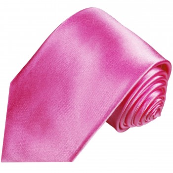 Krawatte pink rosa einfarbig Seide