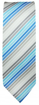 grau blaues krawatten set 2tlg