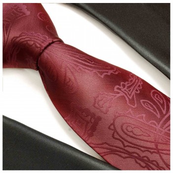 Krawatte für Herren - Hochzeit Krawatte rot paisley