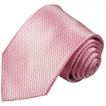 Krawatte pink uni einfarbig 100% Seide