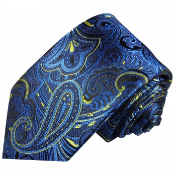 Krawatte blau Seide paisley 2044