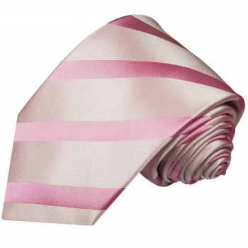 Krawatte rosa pink gestreift Seide