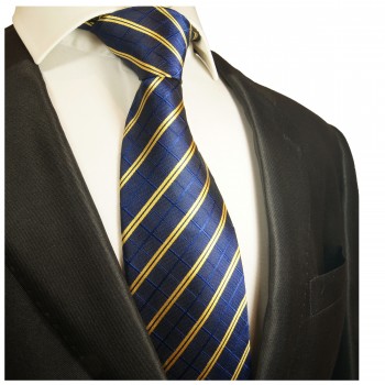 Blau gestreifte - extra lange Krawatte 165cm