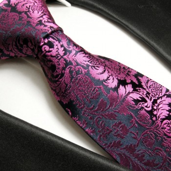 Dunkel Pinke Krawatte 100% Seidenkrawatte ( extra lang 165cm ) 688