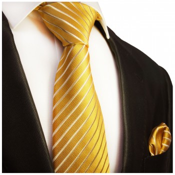Krawatte gold gestreift