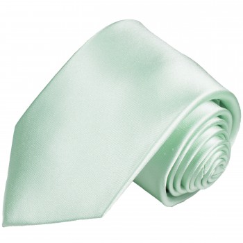 Extra lange Krawatte 165cm - Krawatte mint grün uni satin