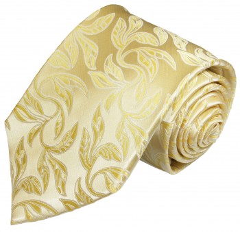 Paul Malone Krawatte gold cream v15