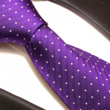 violette krawatte gepunktet