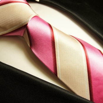 pink beige Krawatte