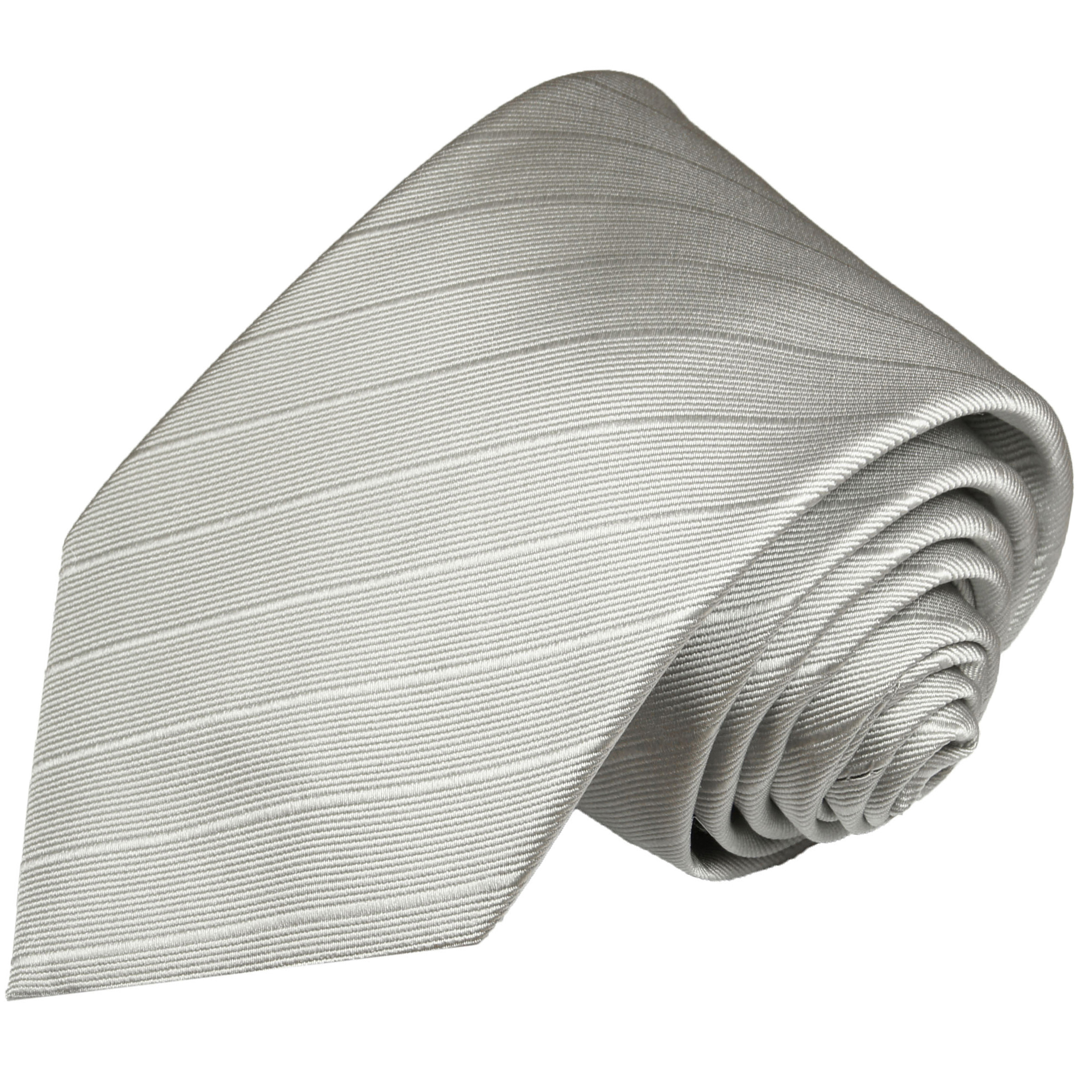 Krawatte HIER | Paul | -50% KLICKEN Malone Shop uni - gestreift silber