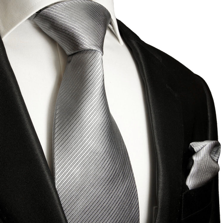 NEW 100% SILK MEN'S NECK TIE necktie silver gray wedding prom formal work 