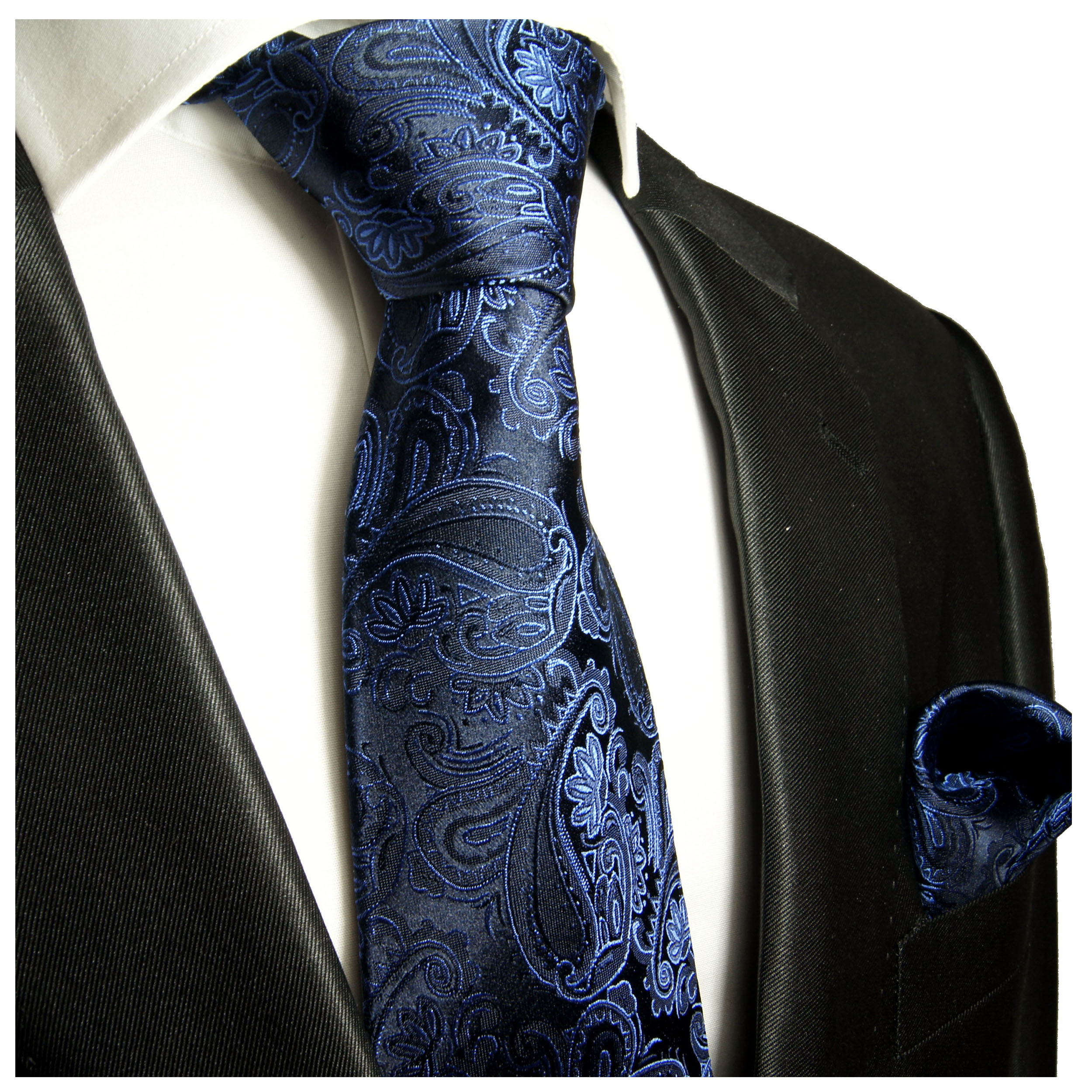 Krawatte blau paisley Shop JETZT 518 - | Paul Malone BESTELLEN