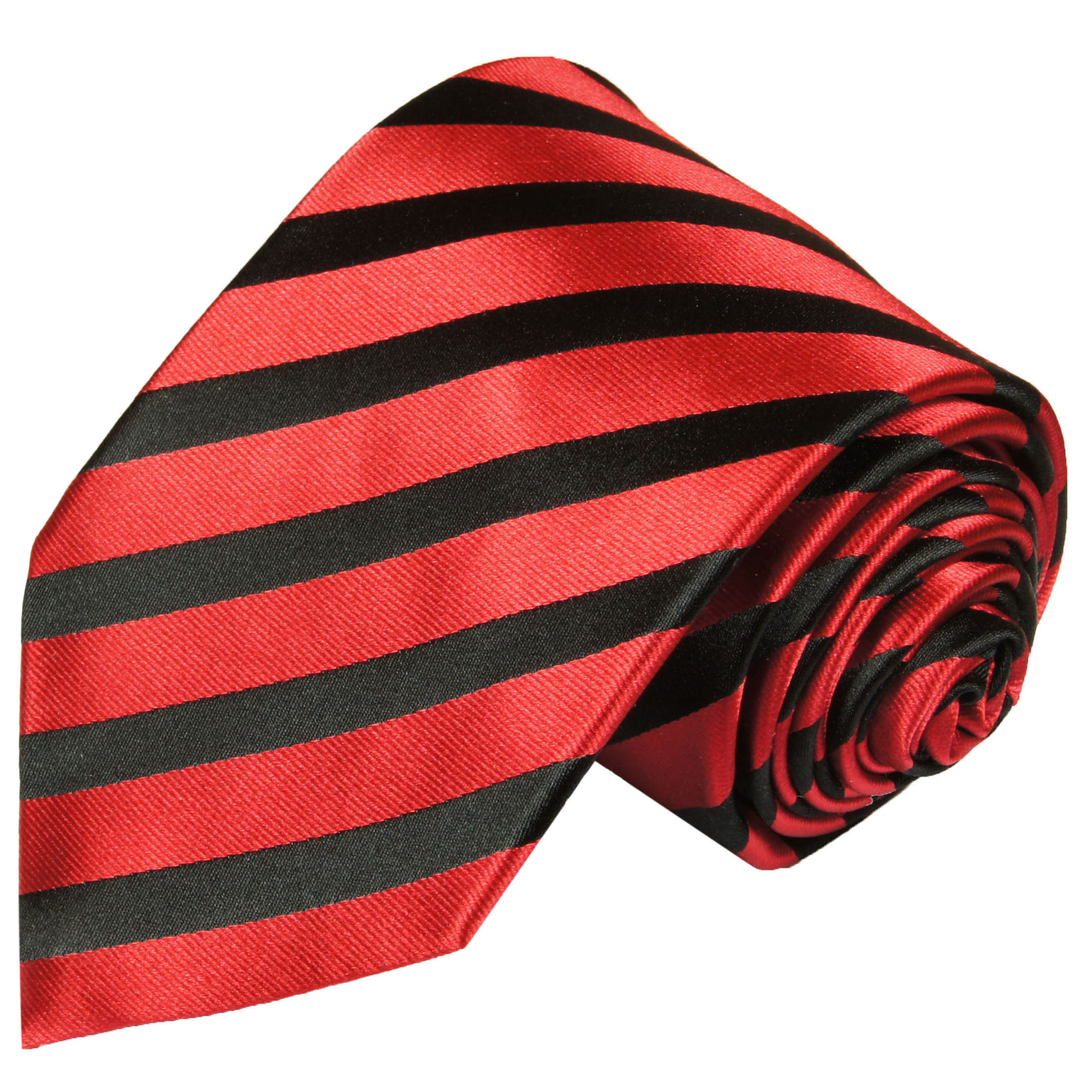 K 103.4 Model Nr Farbe Weinrot / Weuss Herren Luxus Seiden Krawatte gestreift 