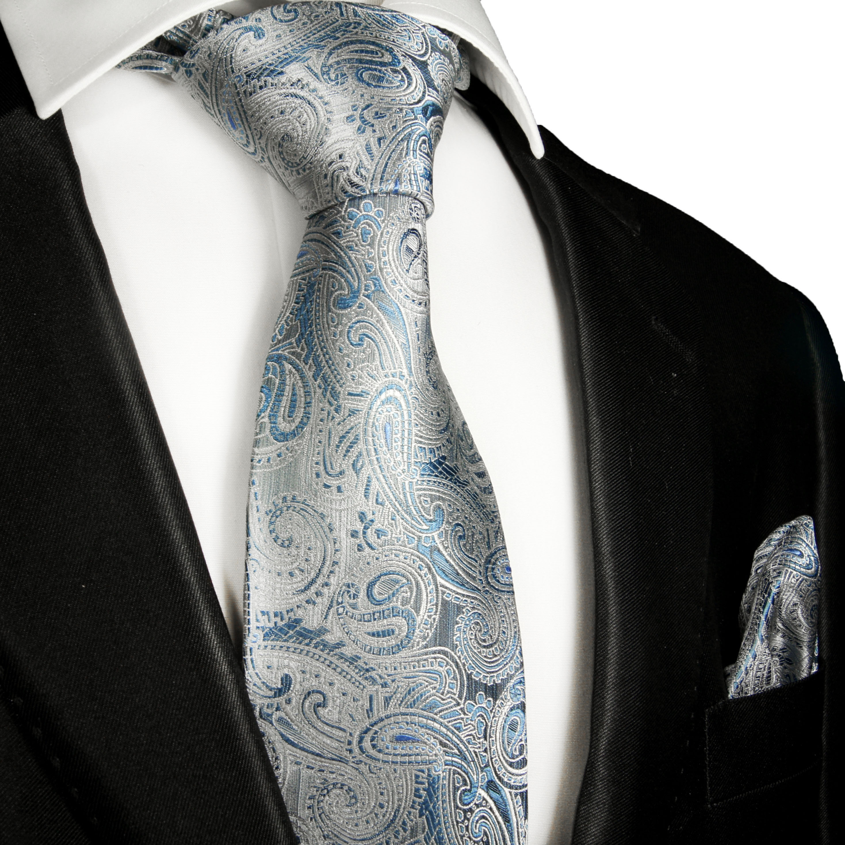 Krawatte jeansblau 2000 | jetzt bestellen - Paul Malone Shop