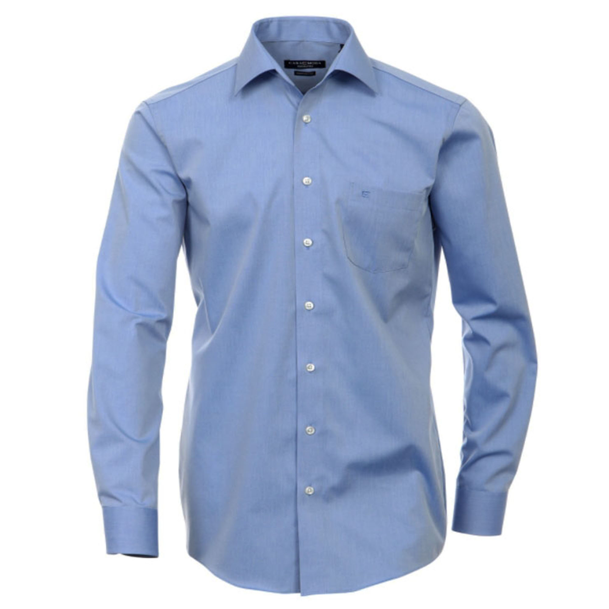 Casa Moda Mens Shirt Regular Fit Blue-Extra Long Arm 72cm HL29