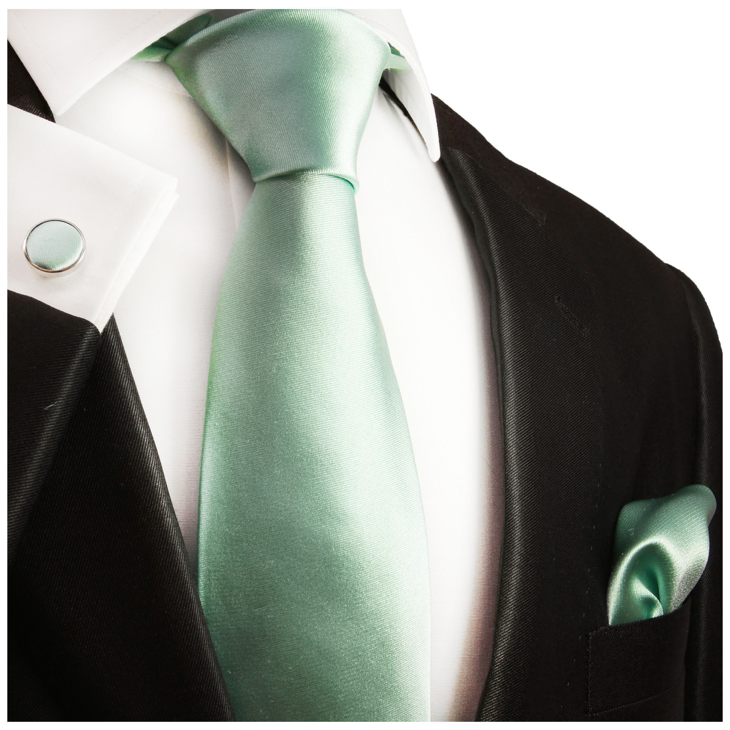 Krawatte mint grün uni 488 | JETZT BESTELLEN - Paul Malone Shop | Breite Krawatten