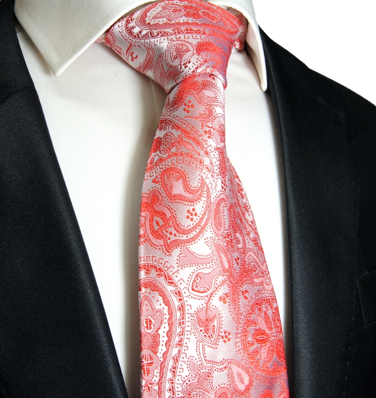 Krawatte rot paisley Seide 338 | JETZT BESTELLEN - Paul Malone Shop