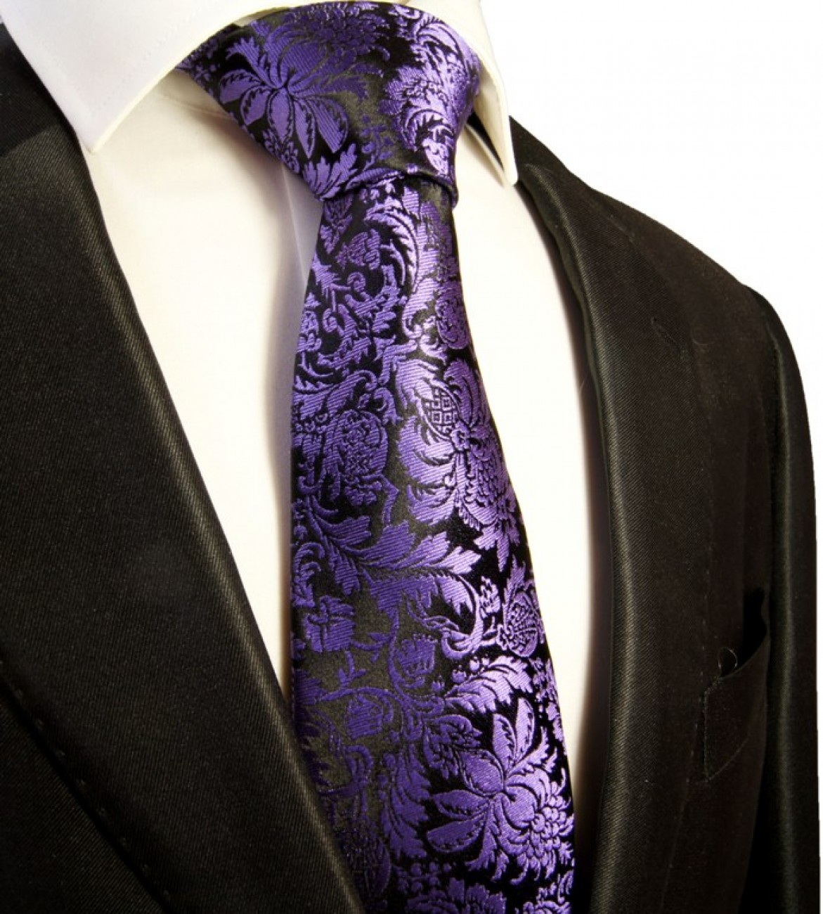 schwarz-lila-krawatte