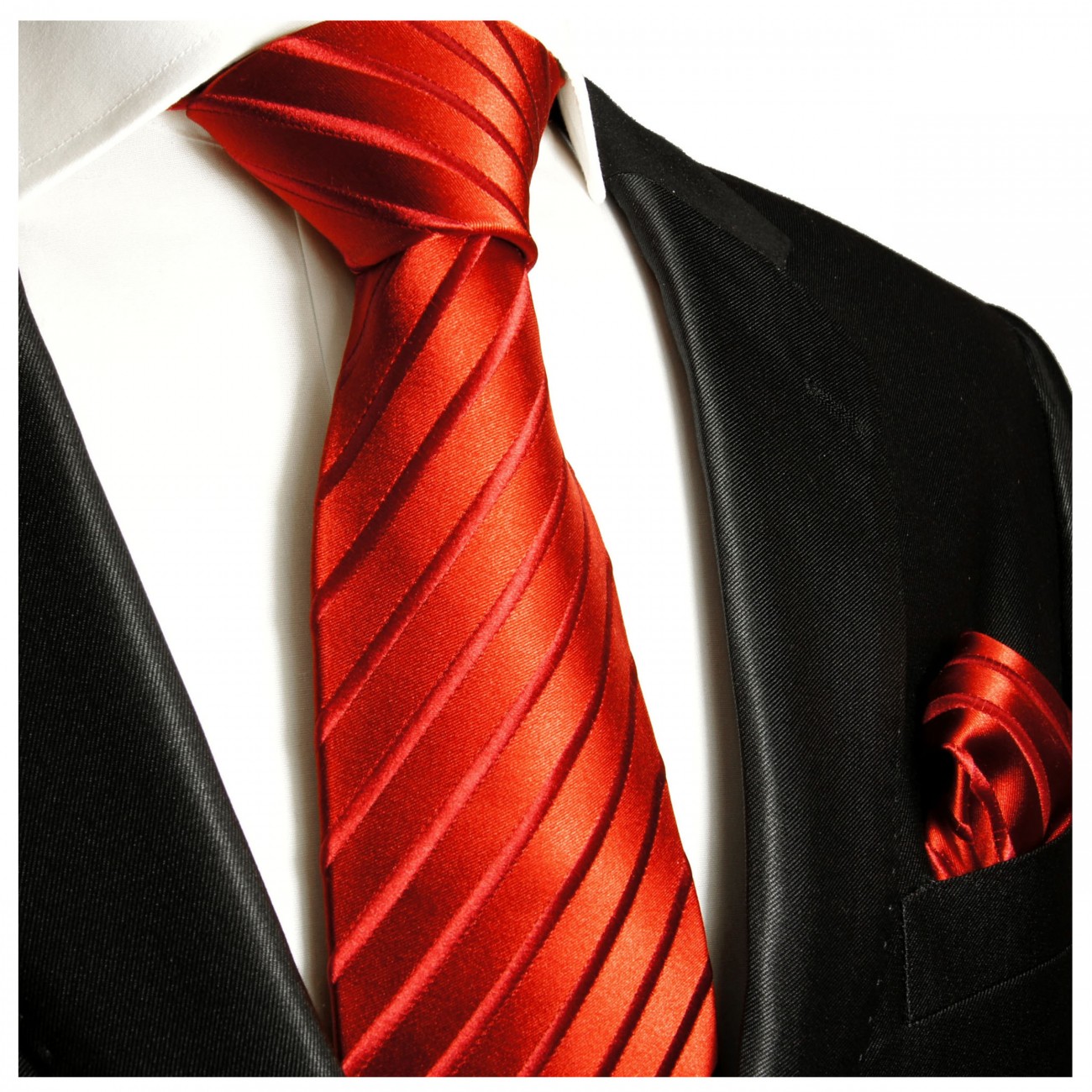 Extra lange Krawatte 165cm - Krawatte rot
