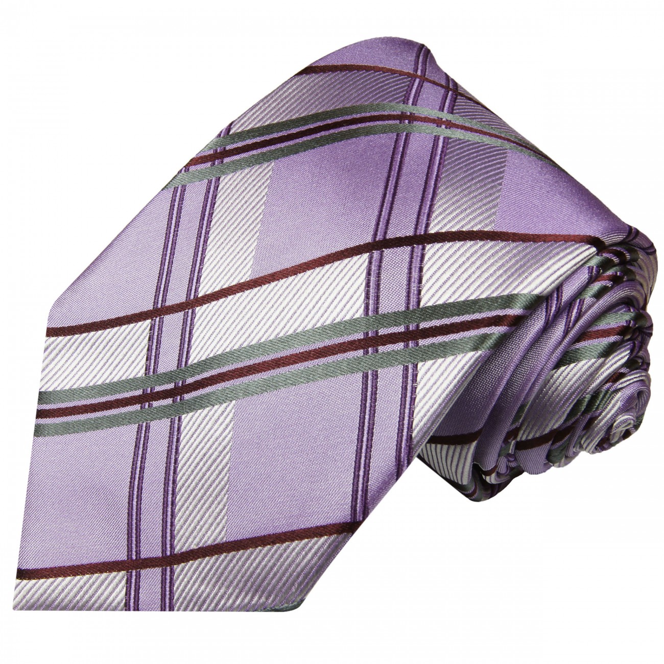 Krawatte lila violett Schottenmuster
