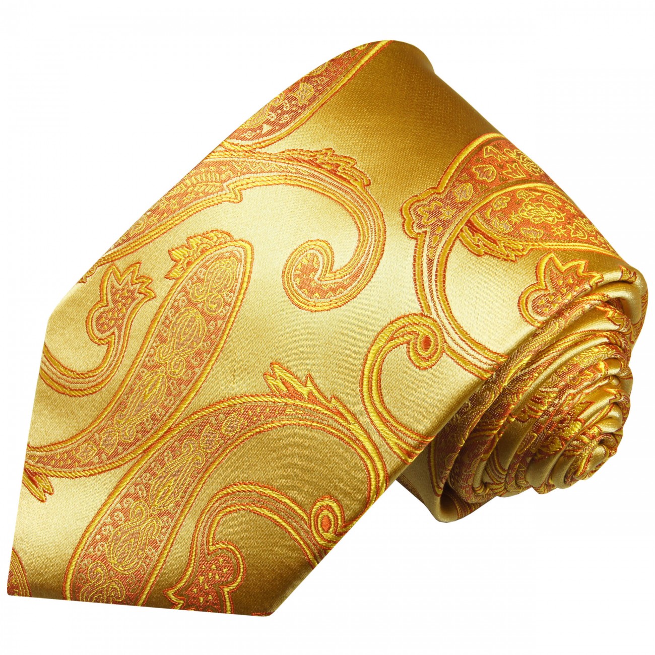 Krawatte gold orange 517
