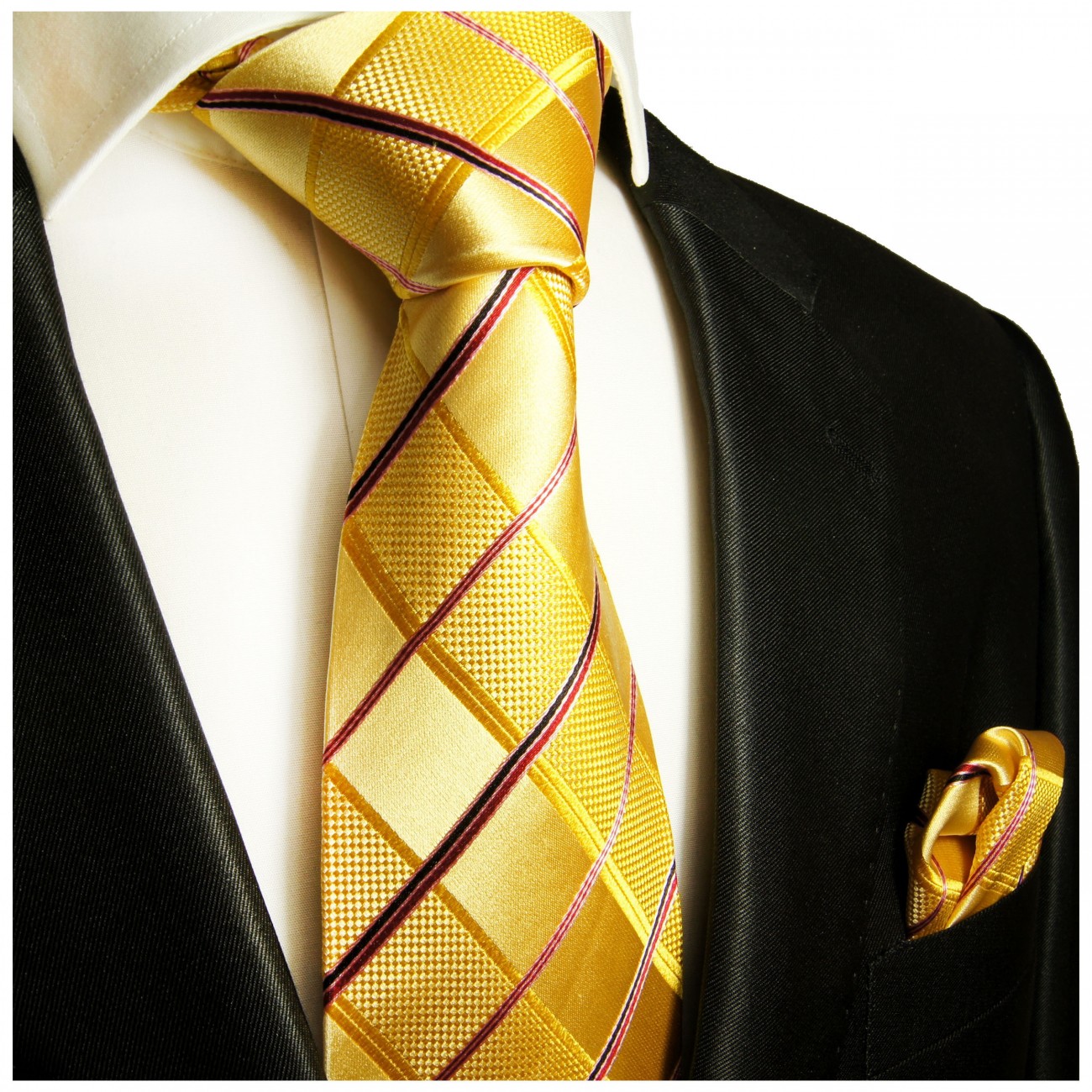 Krawatte gelb gestreift 538