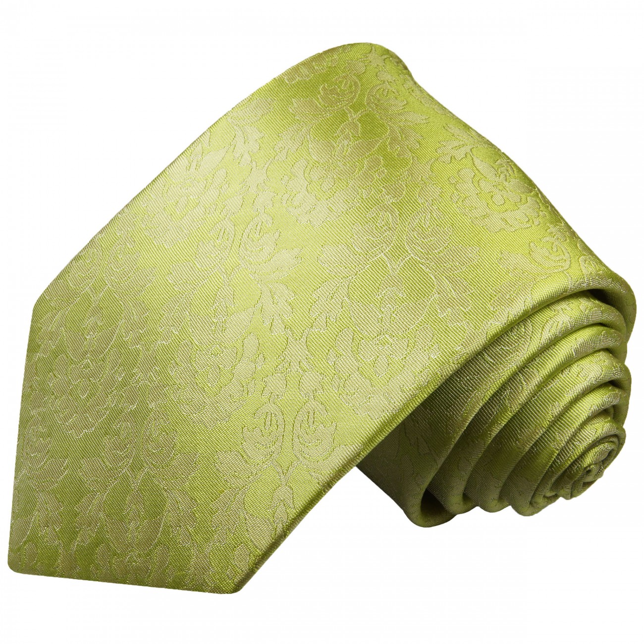 Krawatte grün Seide floral