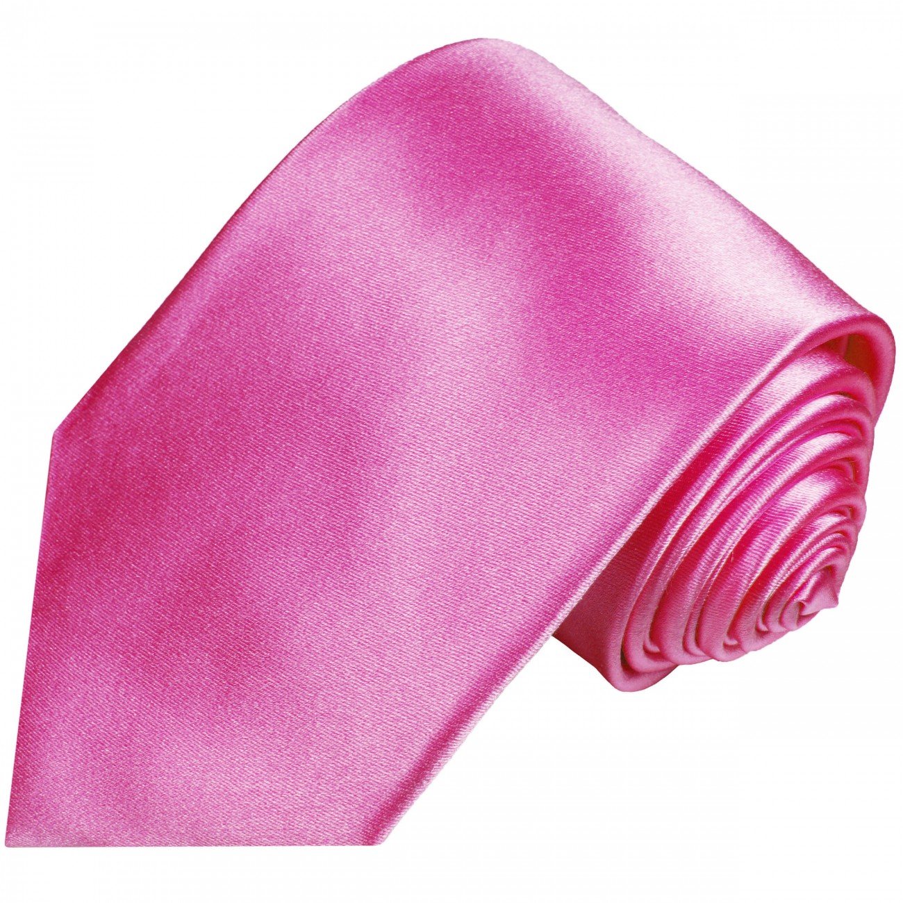 Extra lange Krawatte 165cm - Krawatte Überlänge - pink uni